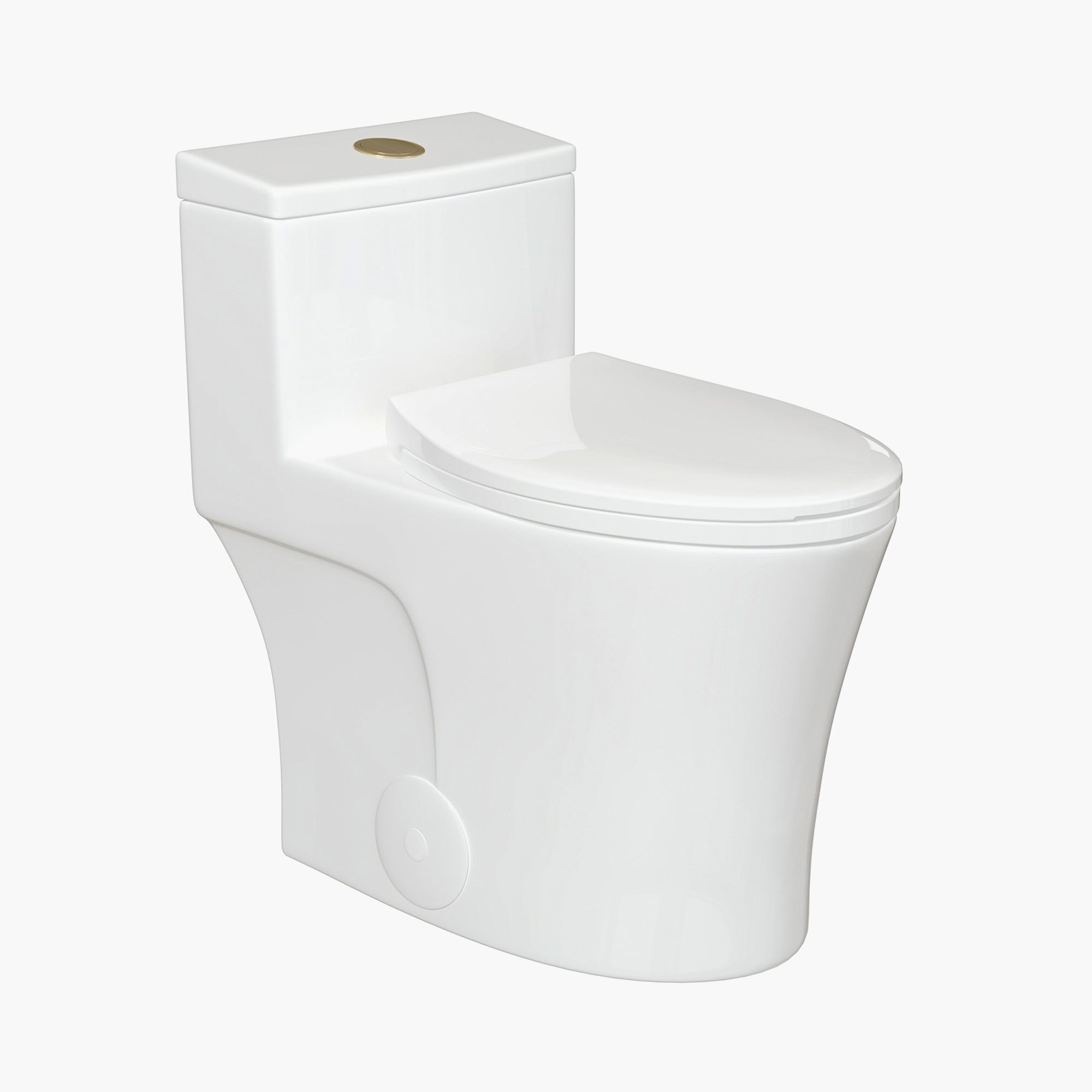 Elongated Dual Flush One Piece Toilet ADA Floor Mounted Toilet Model T0338W-G