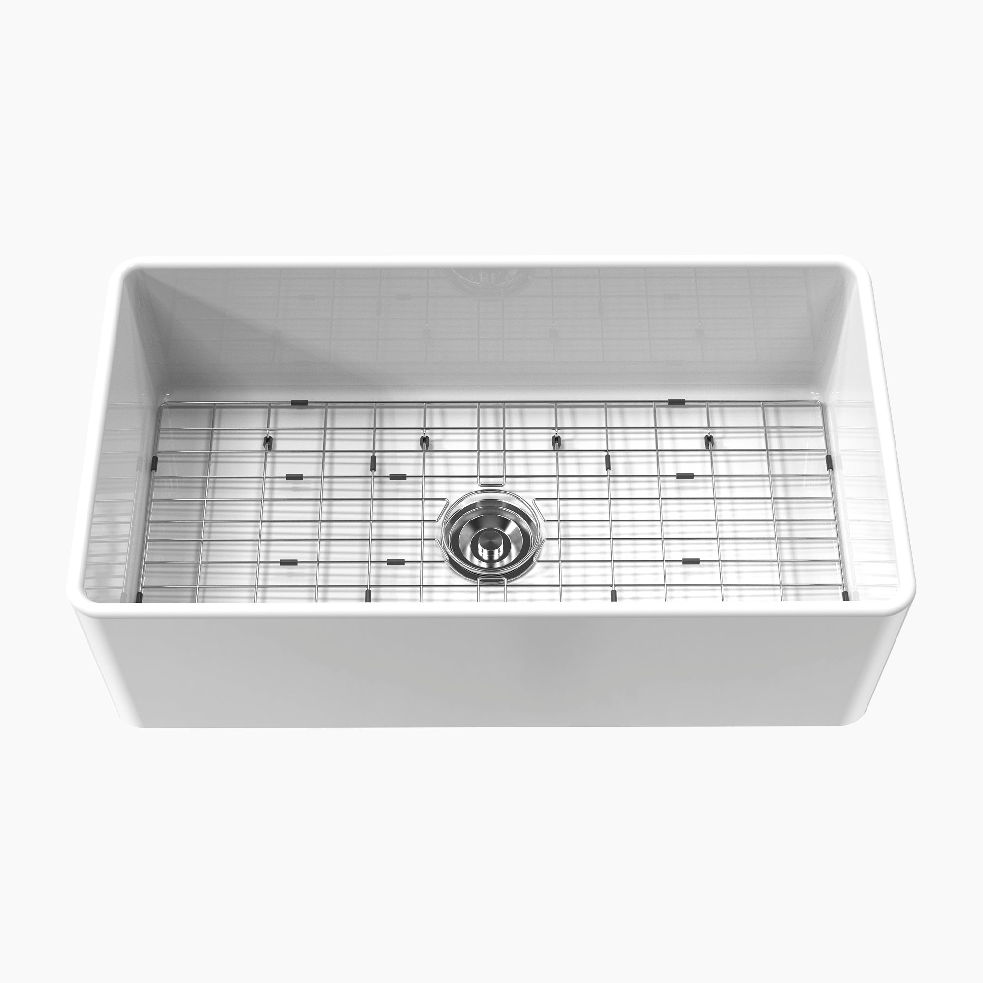 33 Inch Farmhouse Sink With Ceramic Porcelain Fireclay Model HR-S3318W